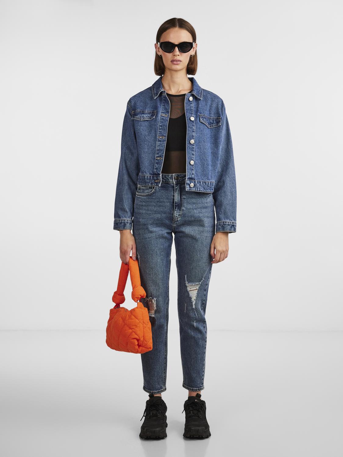 PCBELLA Jeans - Medium Blue Denim